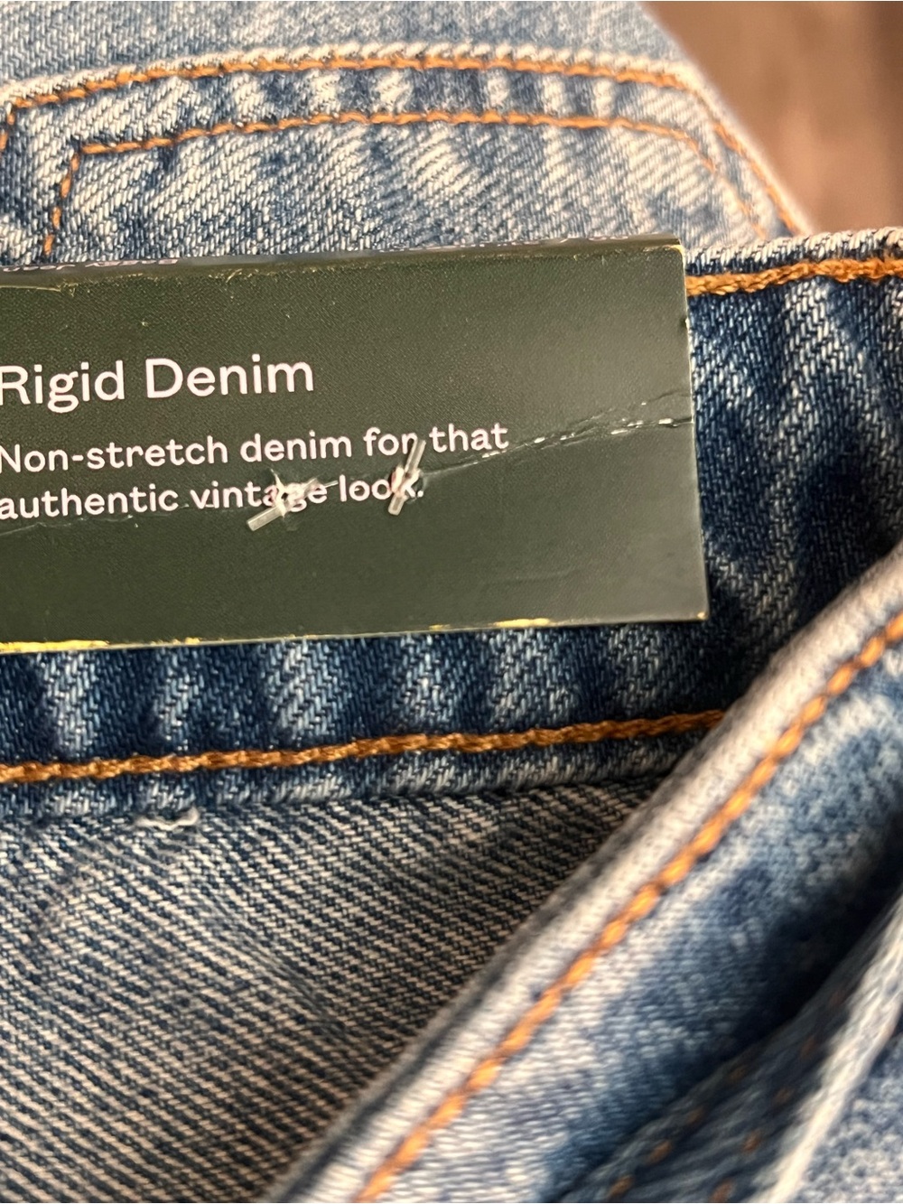 Wild Fable Low Rise Baggy Jeans 00 31” Inseam Rigid Denim Light Wash vintage sty - Picture 5 of 5